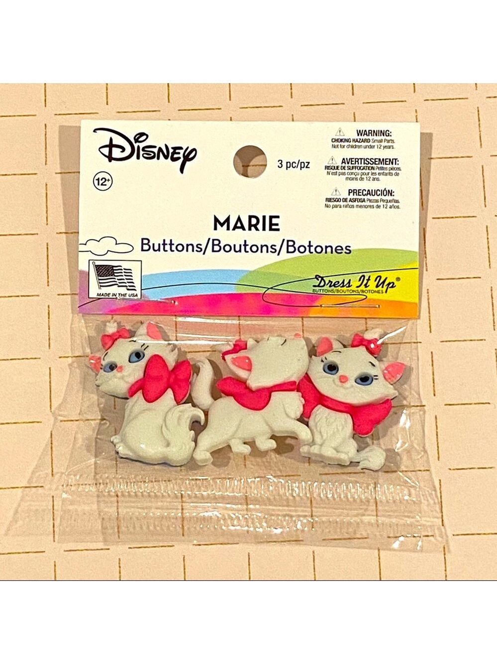 Disney The Aristocats Marie Buttons